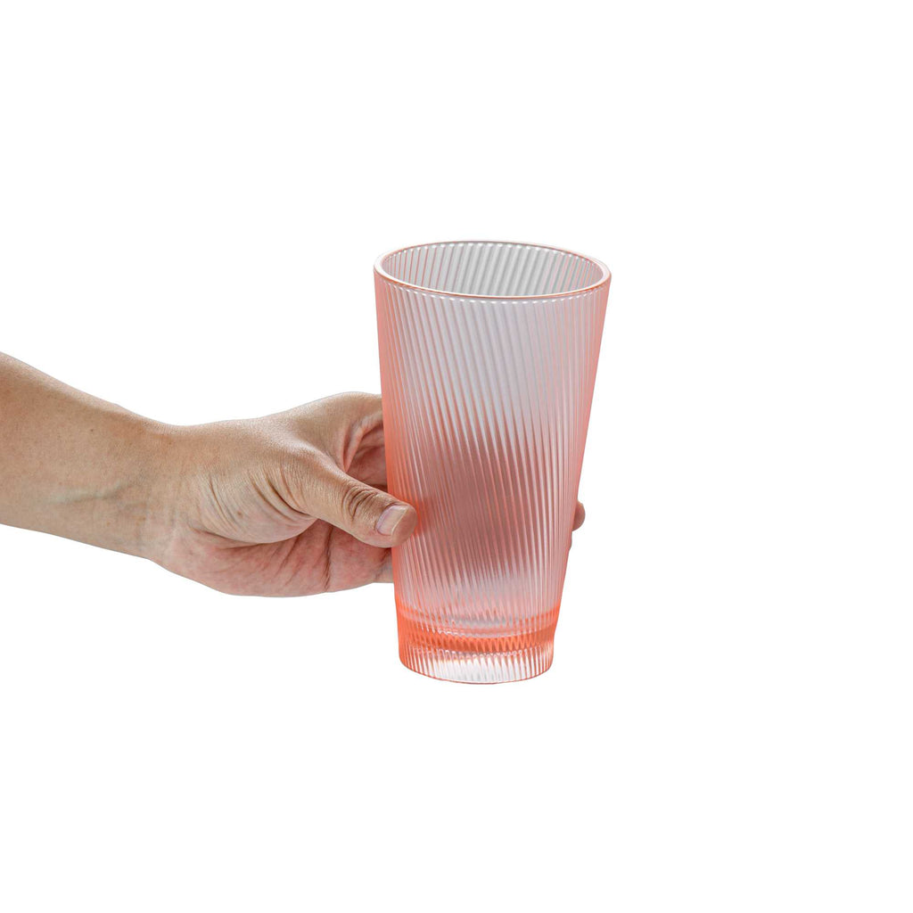 Bev Tek 16 oz Pink SAN Plastic Tumbler - 48 count box