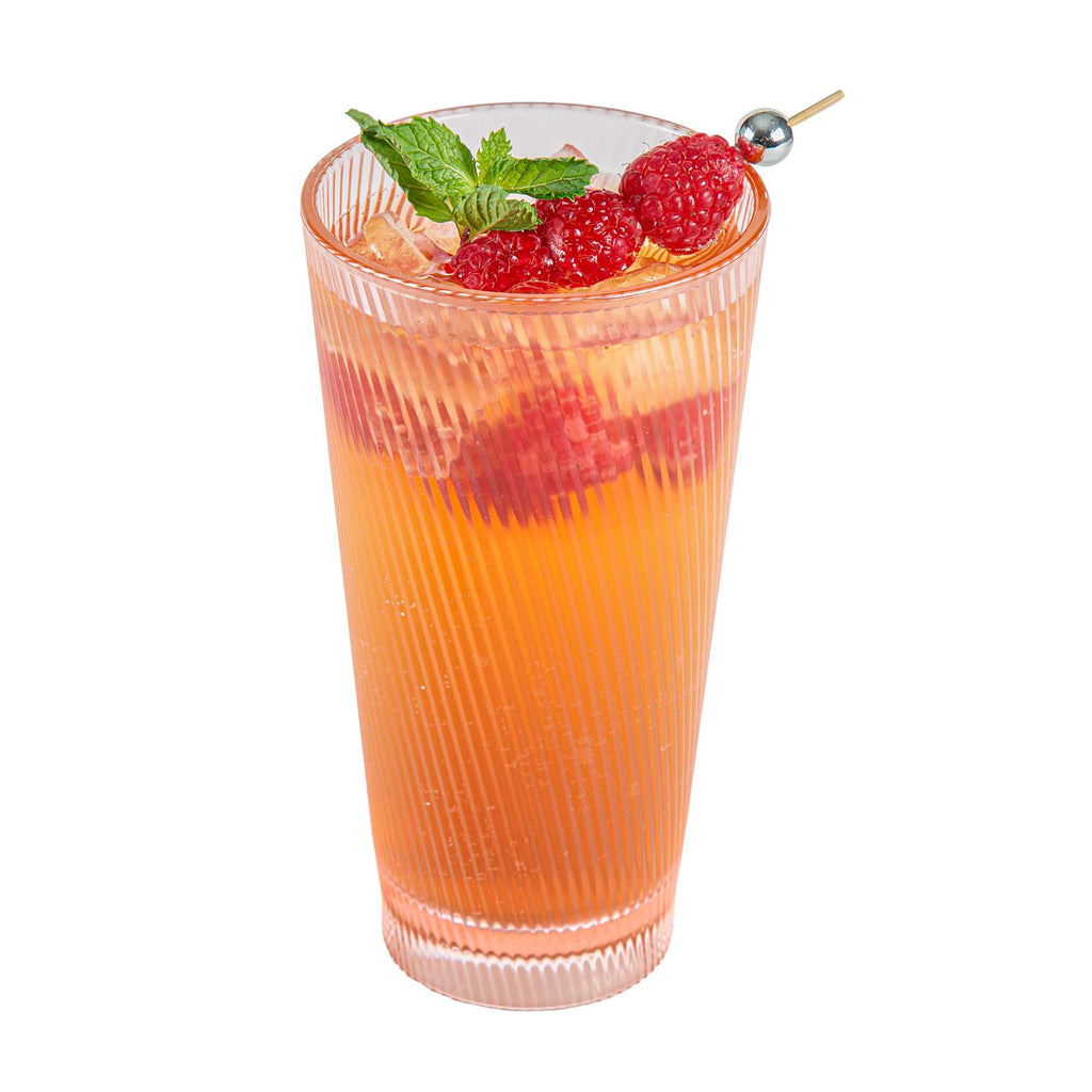 Bev Tek 20 oz Pink SAN Plastic Tumbler - 6 count box