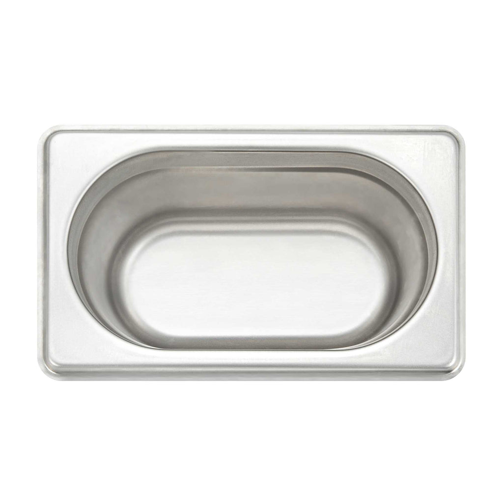 Met Lux Rectangle Stainless Steel 1/9 Size Steam Table Pan 4 Inch Deep - Anti Jam - 1 count box