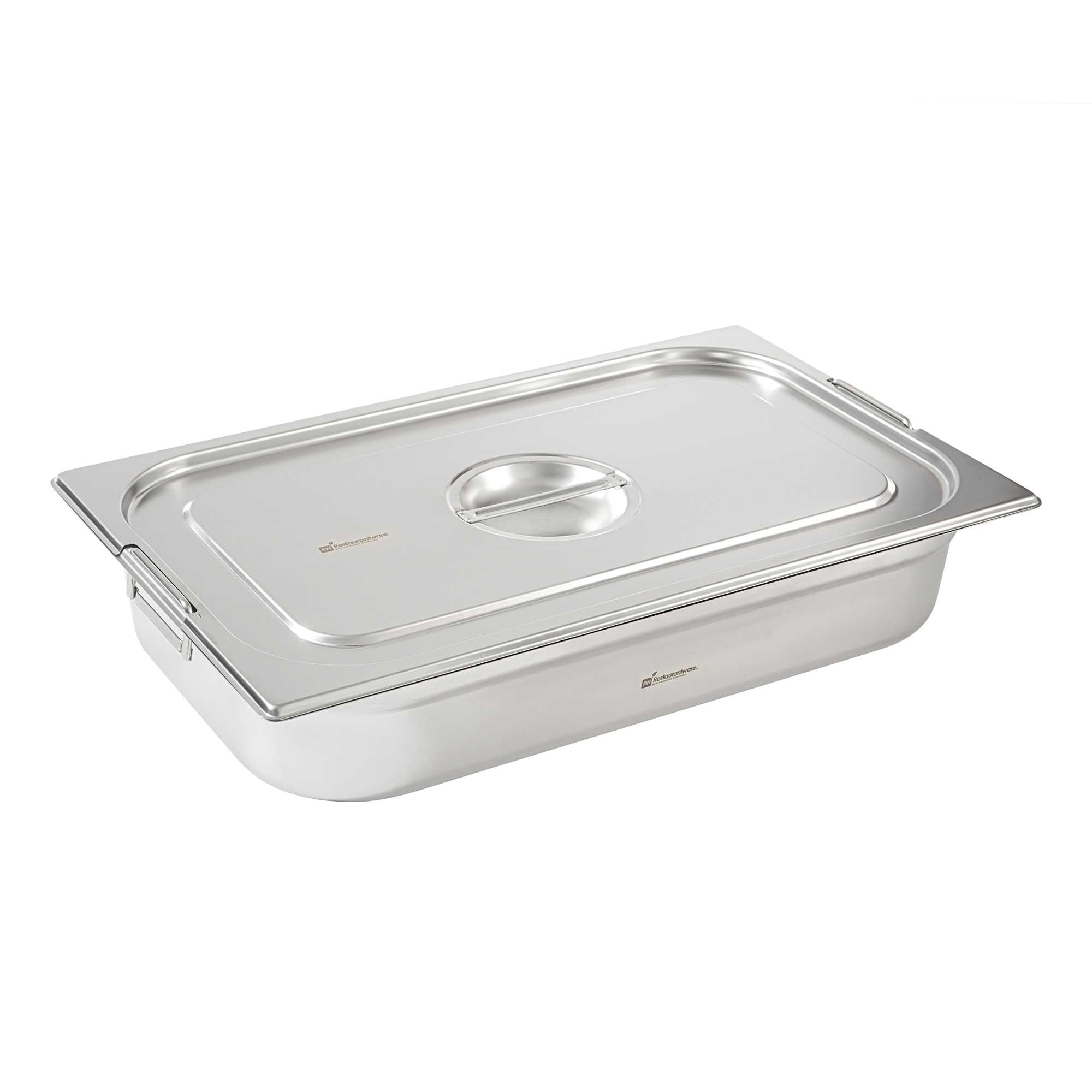 Met Lux Rectangle Stainless Steel Lid - Fits Full Size Steam Table Pan - 1 count box