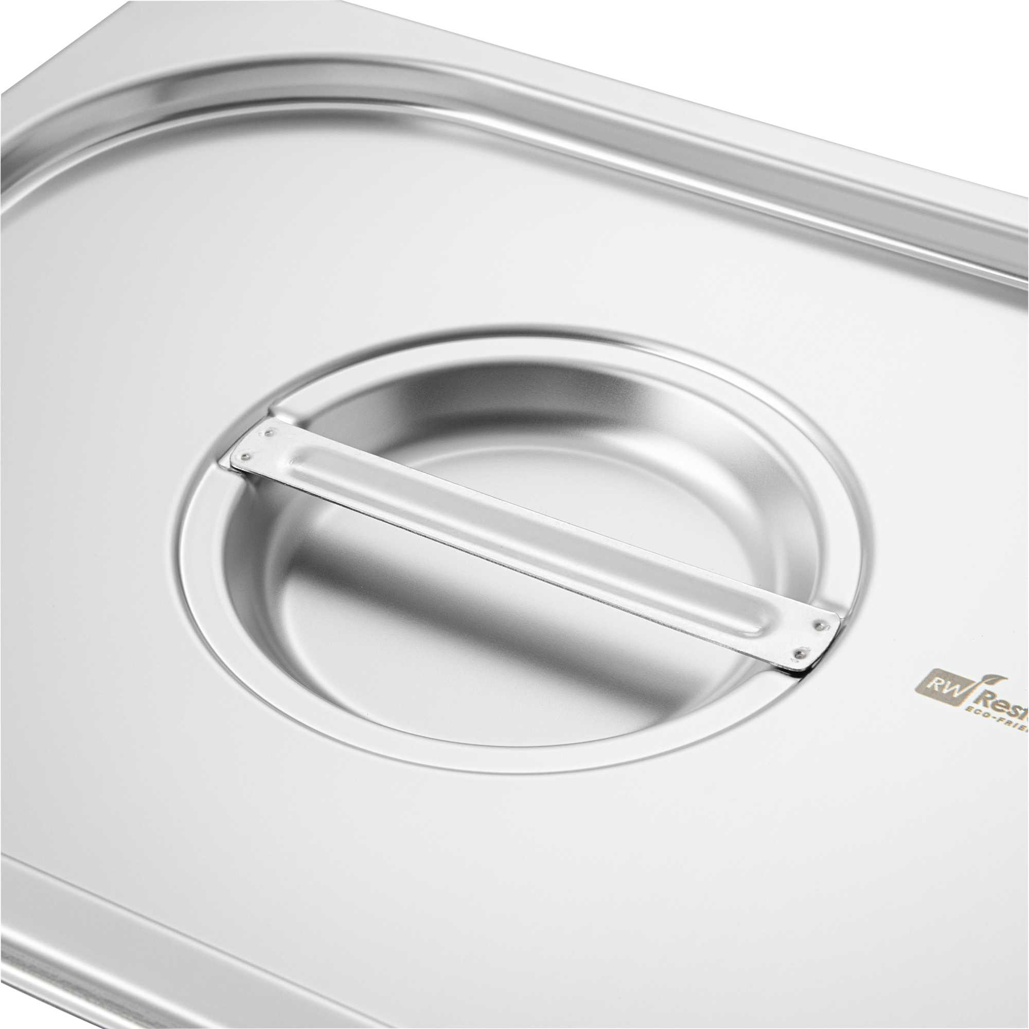 Met Lux Rectangle Stainless Steel Lid - Fits 1/2 Size Steam Table Pan - 1 count box