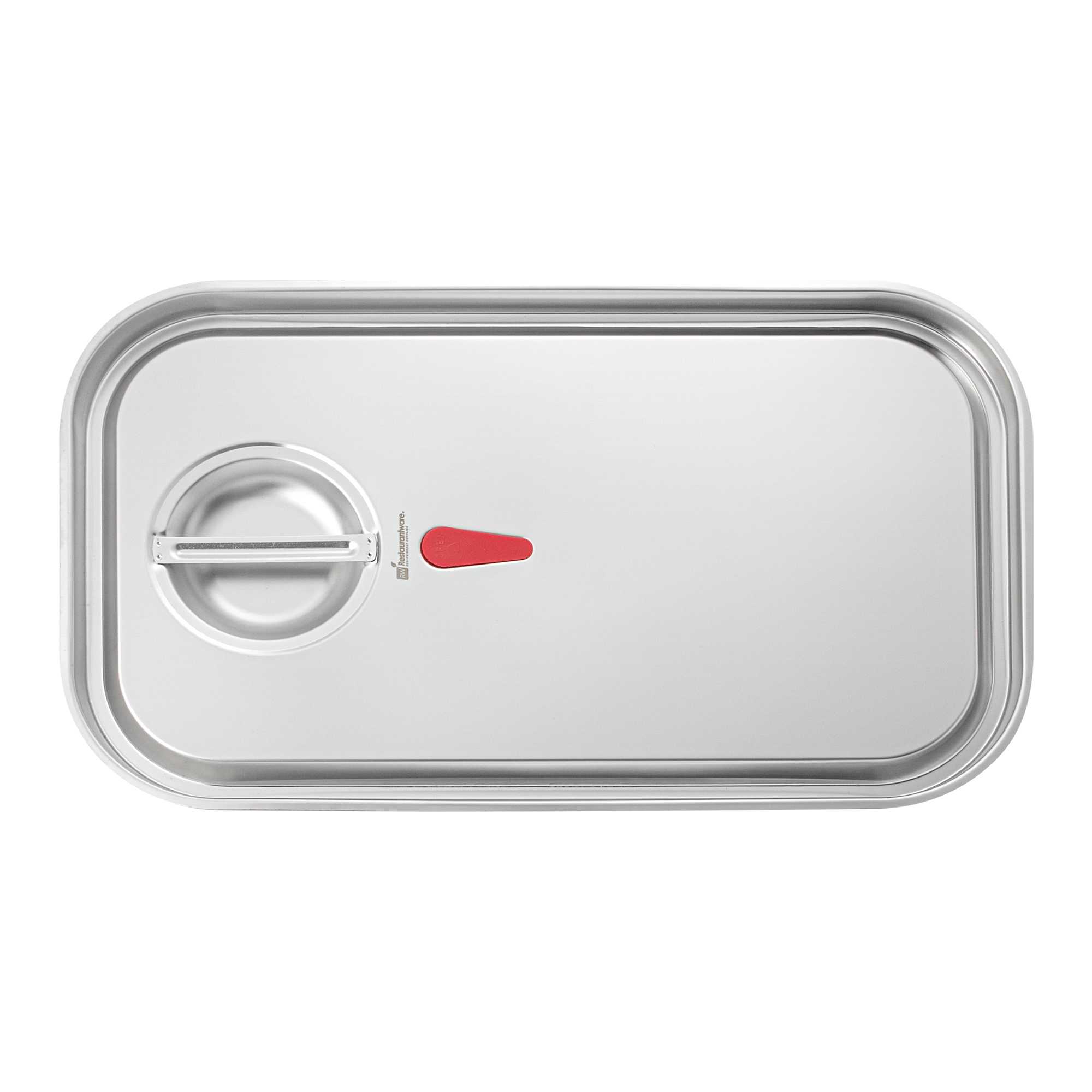 Met Lux Rectangle Stainless Steel Travel Lid - Fits Full Size Steam Table Pan - 1 count box