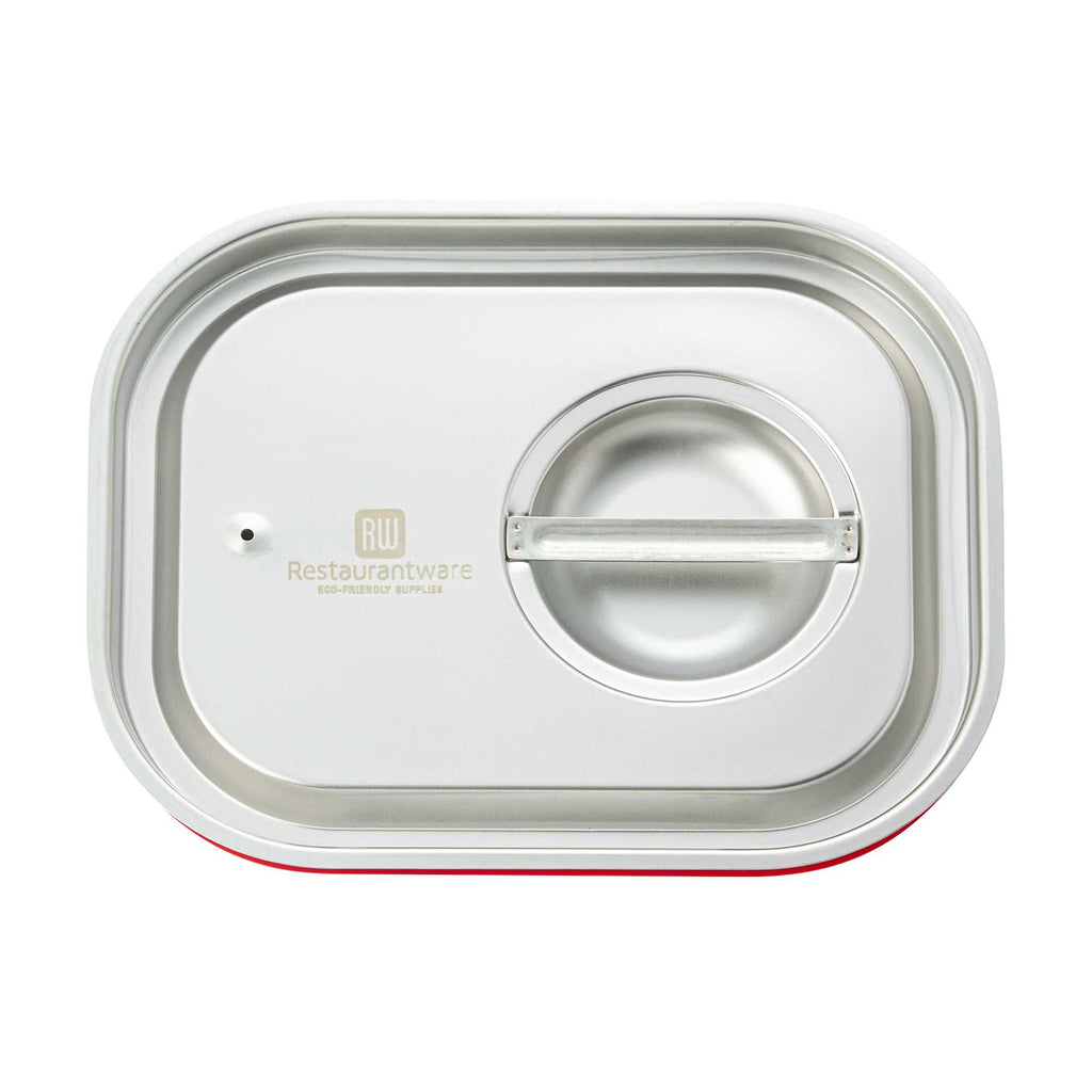 Met Lux Rectangle Stainless Steel Travel Lid - Fits 1/2 Size Steam Table Pan - 1 count box