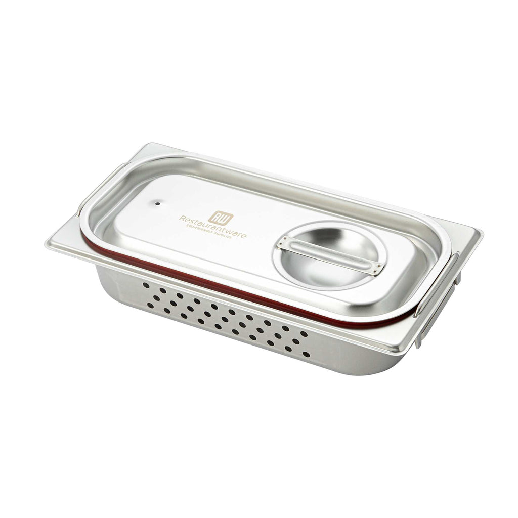 Met Lux Rectangle Stainless Steel Travel Lid - Fits 1/3 Size Steam Table Pan - 1 count box