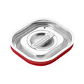 Met Lux Rectangle Stainless Steel Travel Lid - Fits 1/6 Size Steam Table Pan - 1 count box
