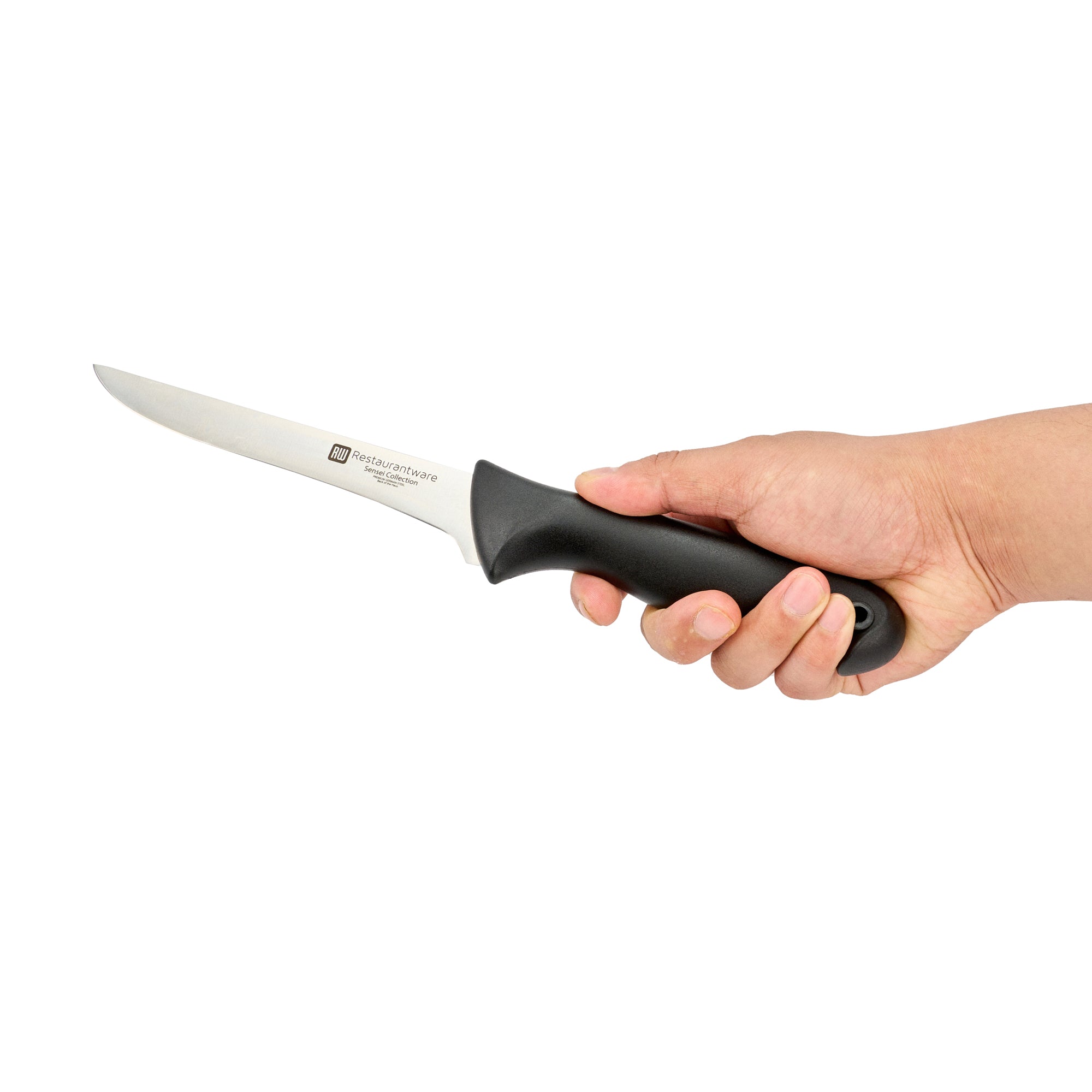 Sensei Back of the House German Steel 6" Flexible Boning Knife - HACCP Protection - 1 count box
