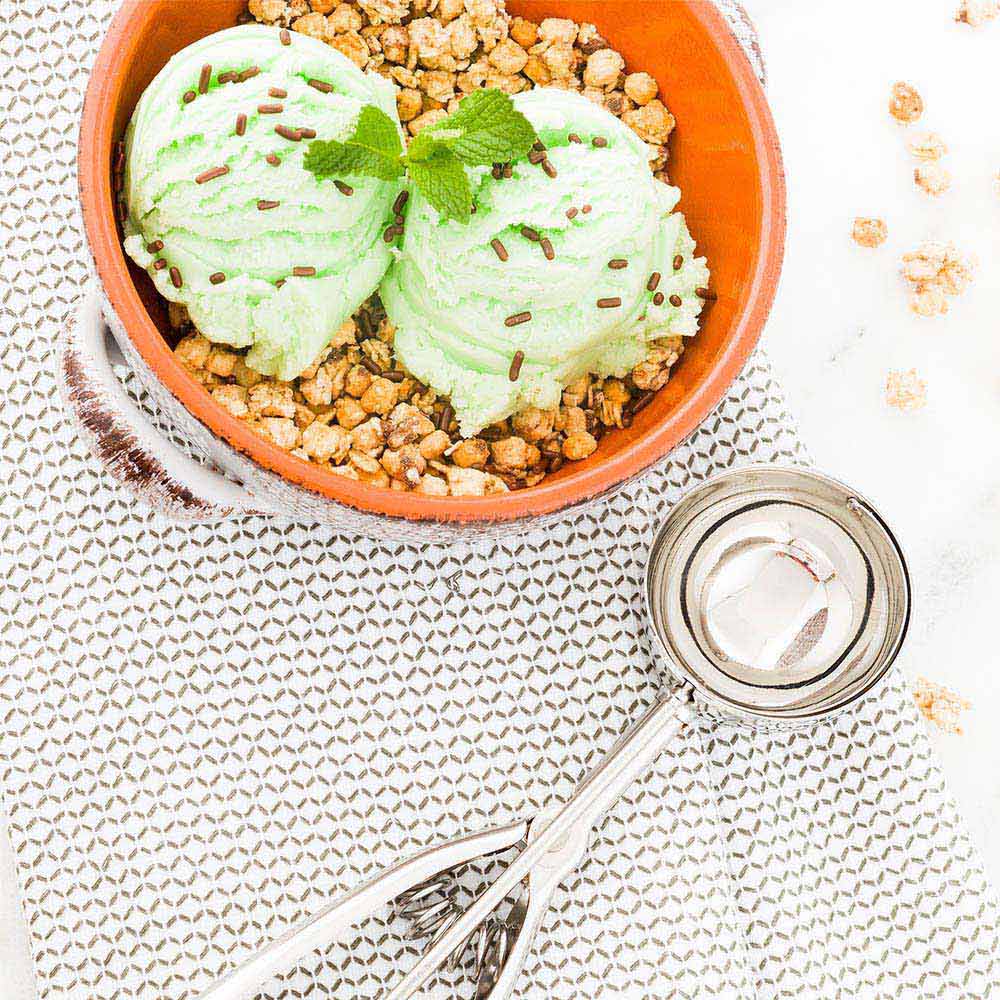 Met Lux 2.4 oz Silver Stainless Steel #12 Ice Cream Scoop - 1 count box