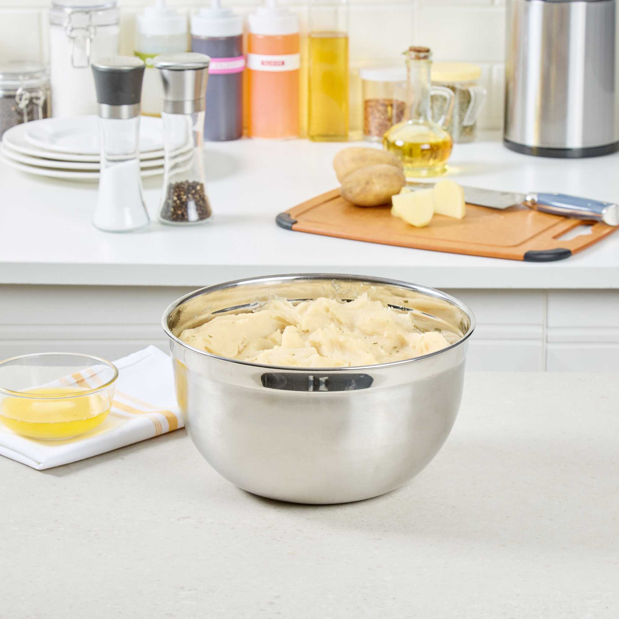 Met Lux 6 qt Stainless Steel Premium German Mixing Bowl - 1 count box