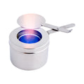 Met Lux 8 oz Stainless Steel Chafer Fuel Holder - with Cover, Mirrored Finish - 6 1/2" x 3 1/2" x 2 1/2" - 1 count box