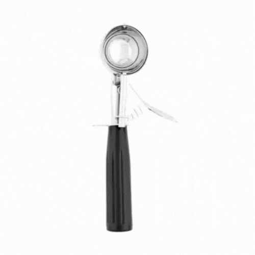 Met Lux 1.1 oz Stainless Steel #30 Portion Scoop - with Black Handle - 1 count box