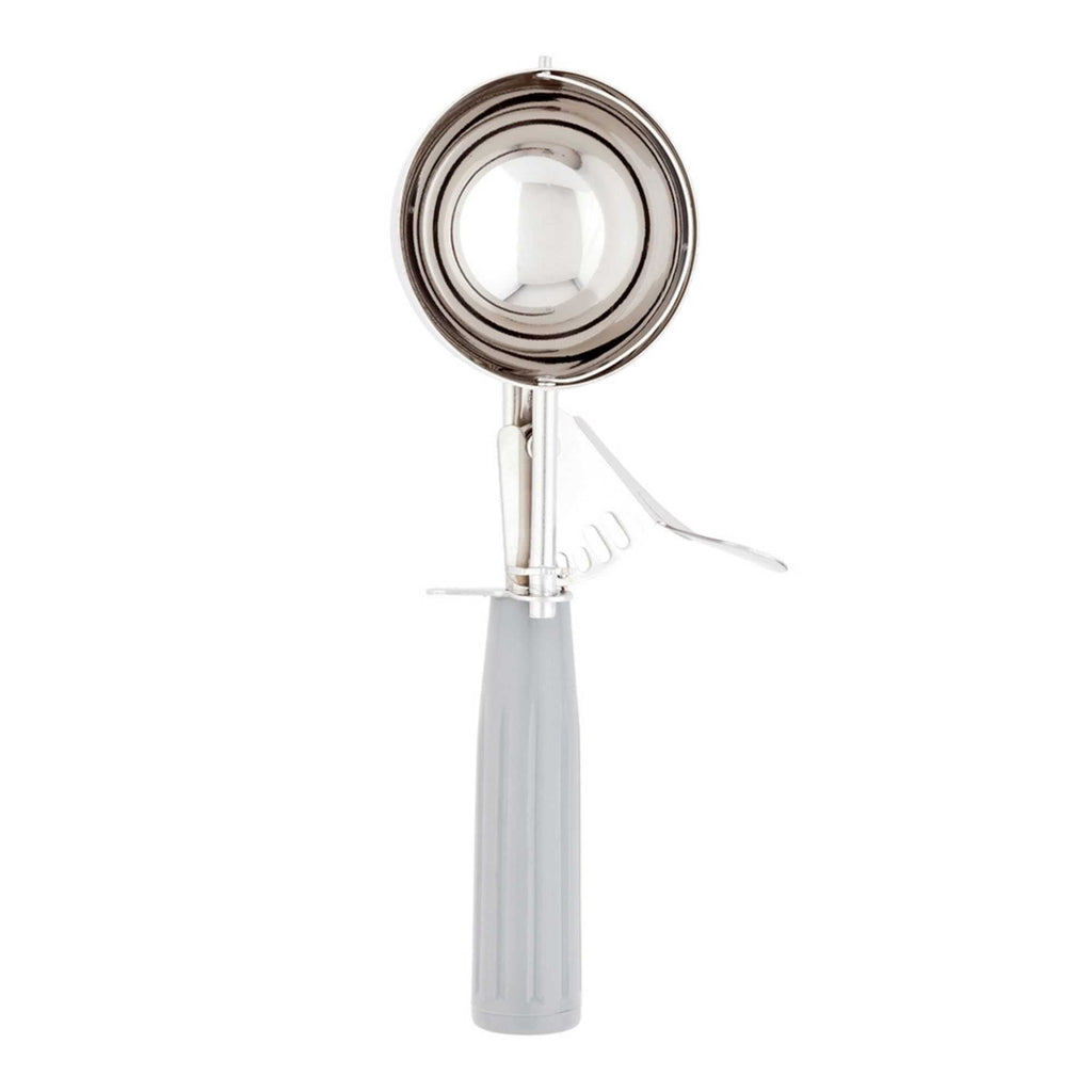 Met Lux 4 oz Stainless Steel #8 Portion Scoop - with Gray Handle - 1 count box