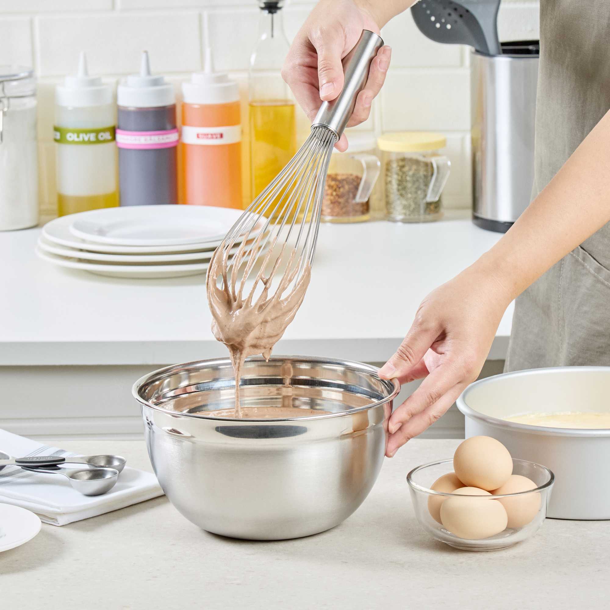 Met Lux Stainless Steel Piano Whisk - 12" - 1 count box