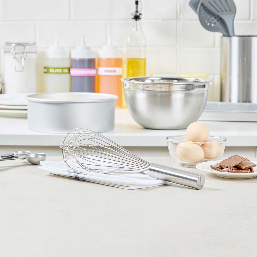 Met Lux Stainless Steel Piano Whisk - 12" - 1 count box