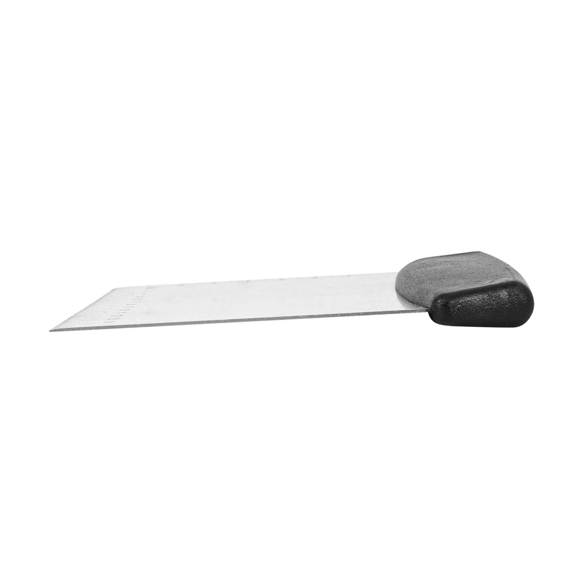 Met Lux Stainless Steel Dough Scraper - with Plastic Handle - 4 1/2" x 6 1/4" x 3/4" - 1 count box