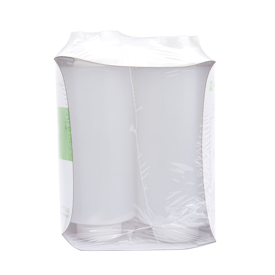 First In First Out 32 oz Clear Plastic Squeeze Bottle - Inverted, Refill & Dispensing Lid - 3 1/2" x 3 1/2" x 9" - 6 count box