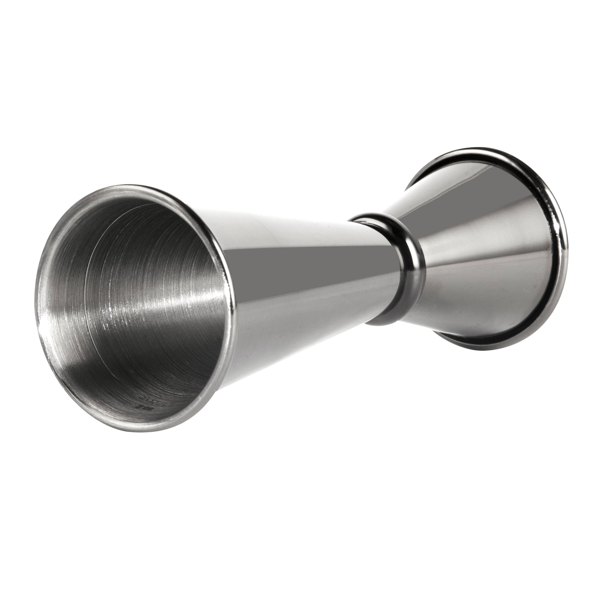 Bar Lux 1 oz / 2 oz Black Stainless Steel Jigger - Japanese Style - 1 count box