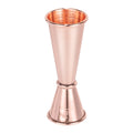 Bar Lux 1 oz / 2 oz Copper-Plated Stainless Steel Jigger - Japanese Style - 1 count box