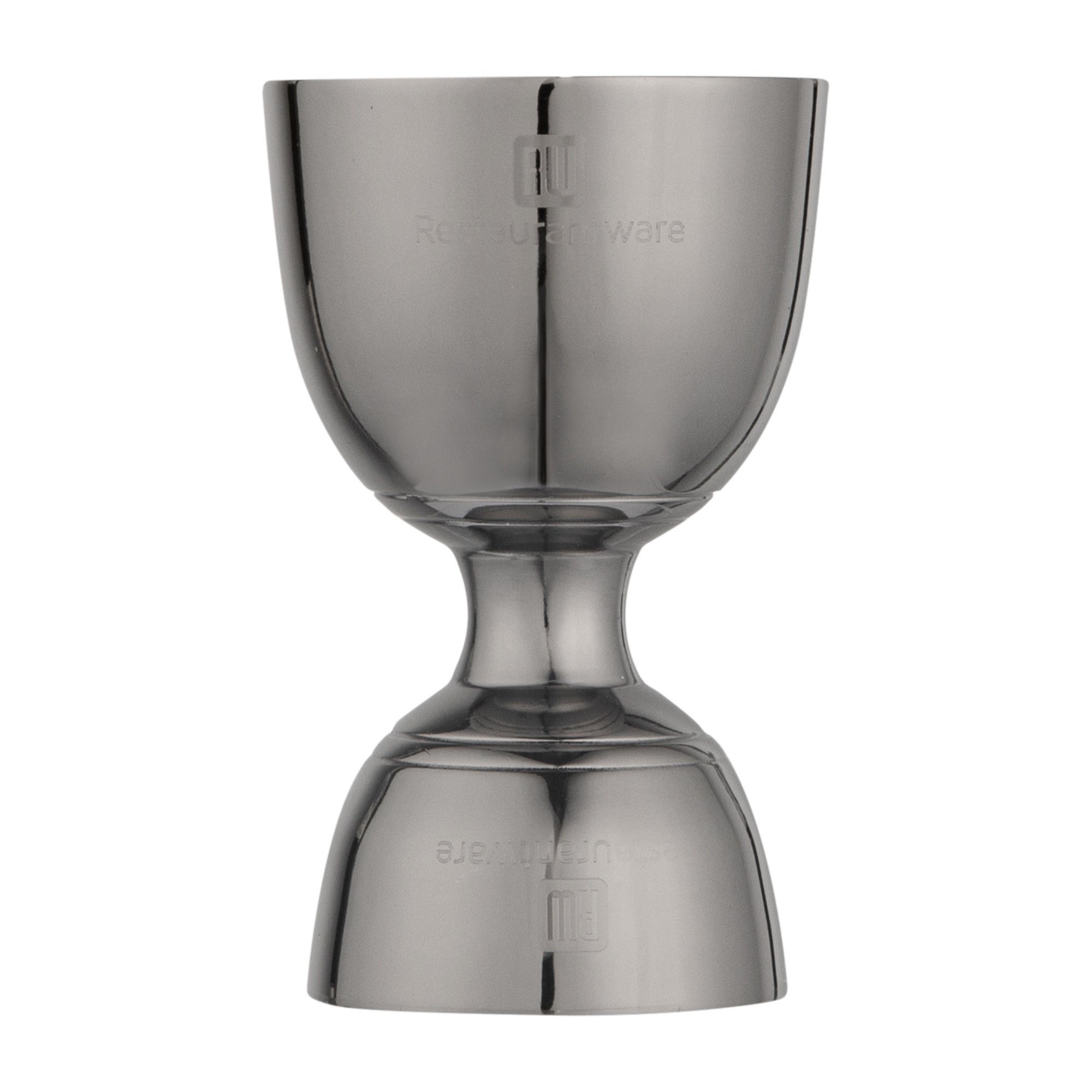 Bar Lux 1 oz / 2 oz Black-Plated Stainless Steel Jigger - Negroni - 1 count box