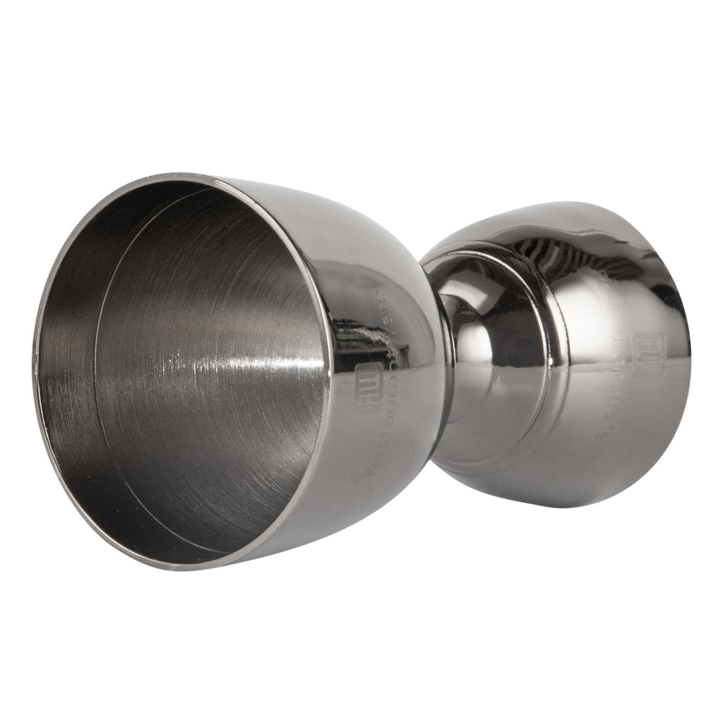Bar Lux 1 oz / 2 oz Black-Plated Stainless Steel Jigger - Negroni - 1 count box