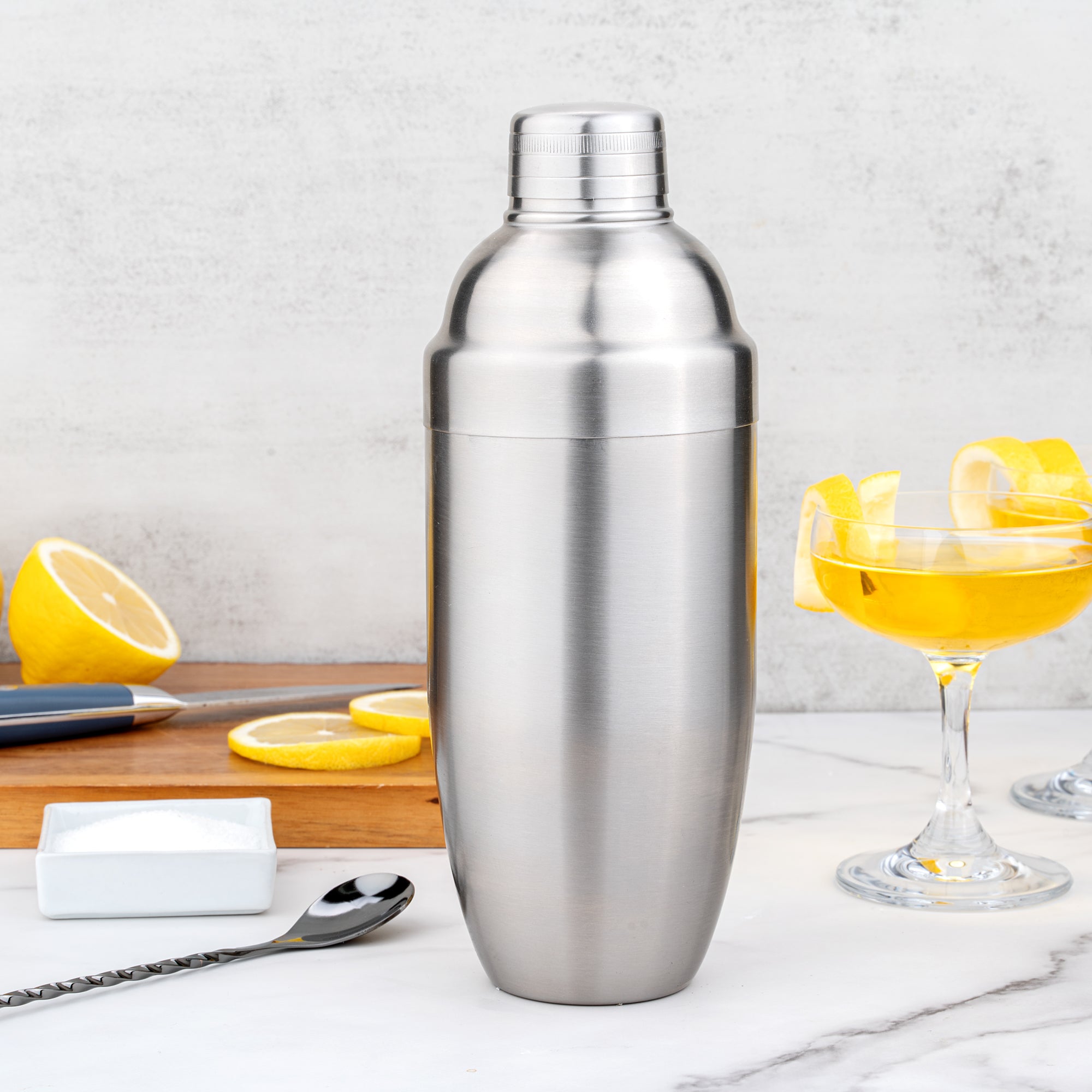 Bar Lux 24 oz Stainless Steel Cobbler Shaker - Brushed Finish - 1 count box