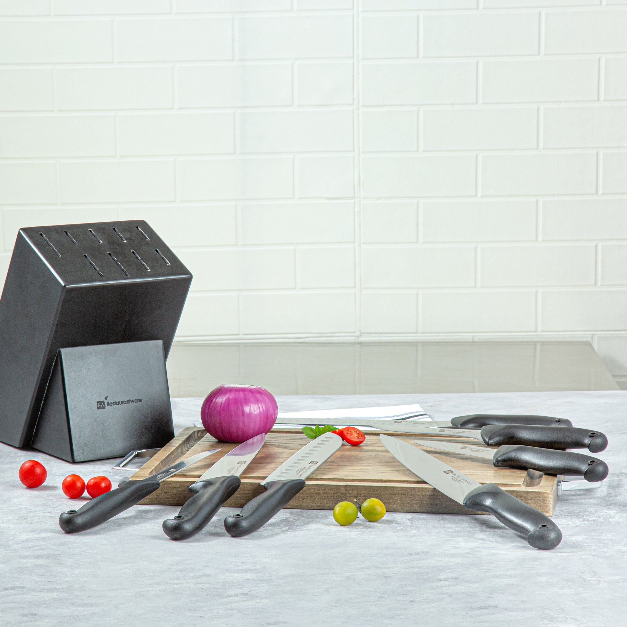 Sensei Back of the House German Steel 8-Piece Knife Set - HACCP Protection - 1 count box