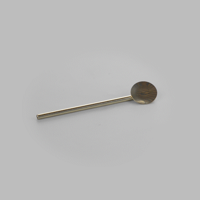 Bar Lux Gold-Plated Stainless Steel Julep Spoon Straw - 5" - 2 count box