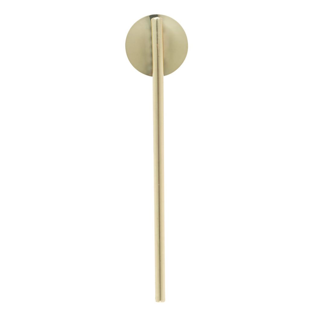Bar Lux Gold-Plated Stainless Steel Julep Spoon Straw - 5" - 2 count box