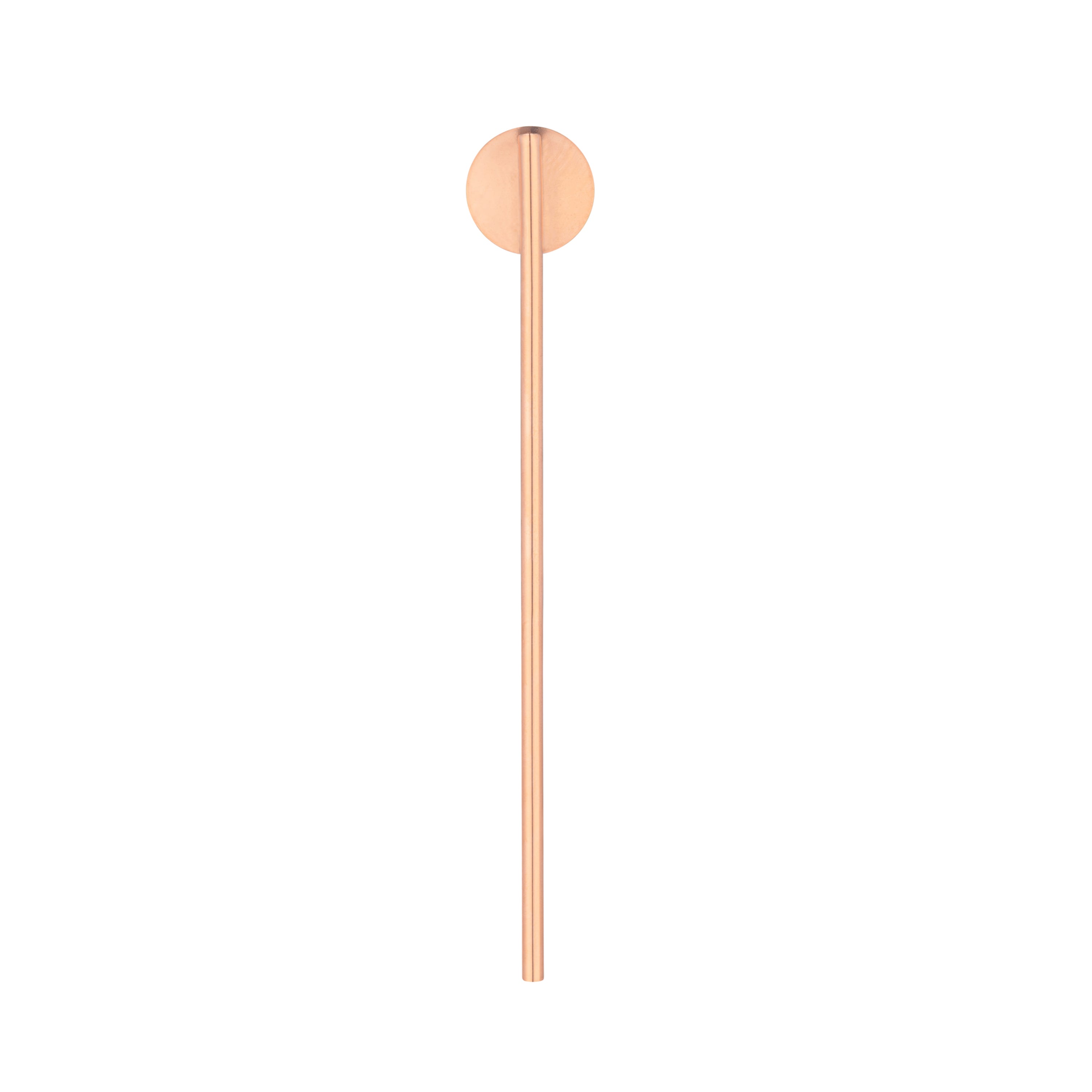 Bar Lux Copper-Plated Stainless Steel Julep Spoon Straw - 7 1/2" - 2 count box
