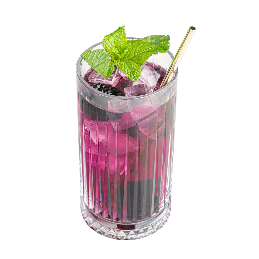 Bar Lux Gold-Plated Stainless Steel Julep Spoon Straw - 7 1/2" - 2 count box