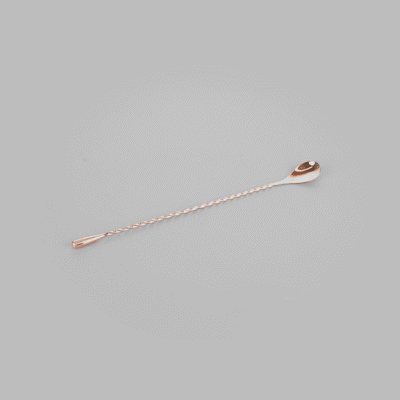 Bar Lux Copper-Plated Stainless Steel Belicoso Barspoon - 12" - 1 count box