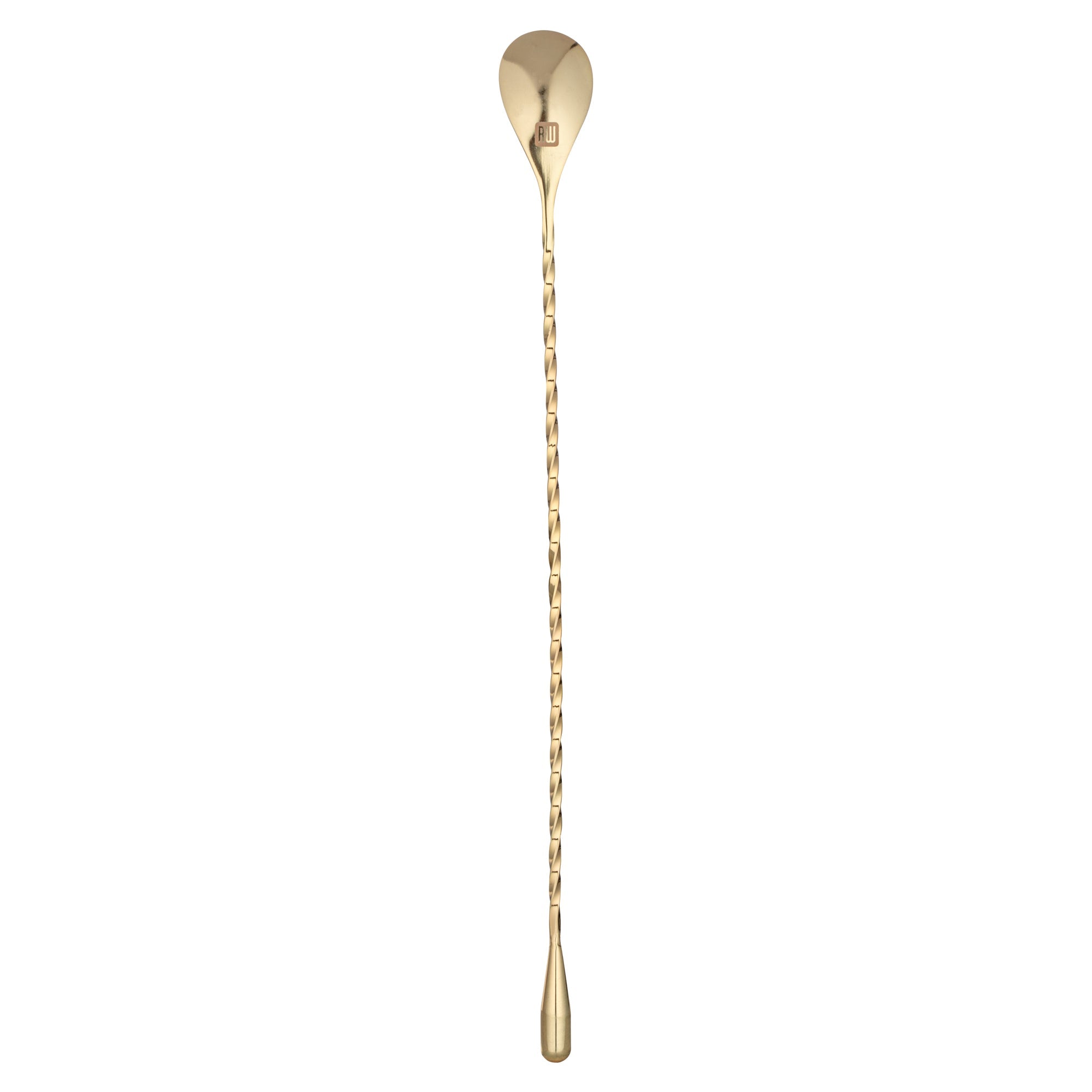 Bar Lux Gold-Plated Stainless Steel Belicoso Barspoon - 12" - 1 count box