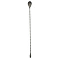 Bar Lux Black-Plated Stainless Steel Belicoso Barspoon - 16" - 1 count box