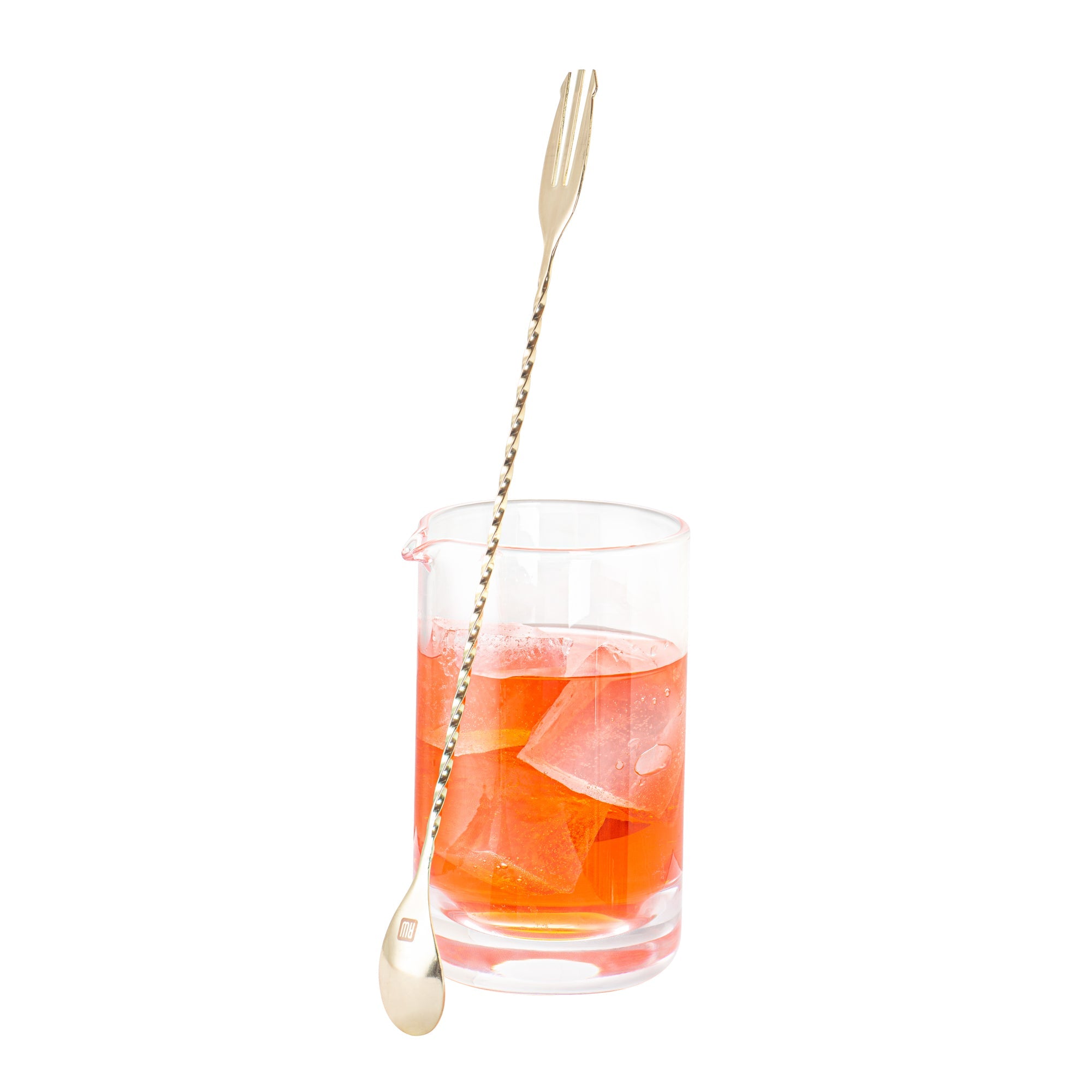 Bar Lux Gold-Plated Stainless Steel Trident Barspoon - 12" - 1 count box