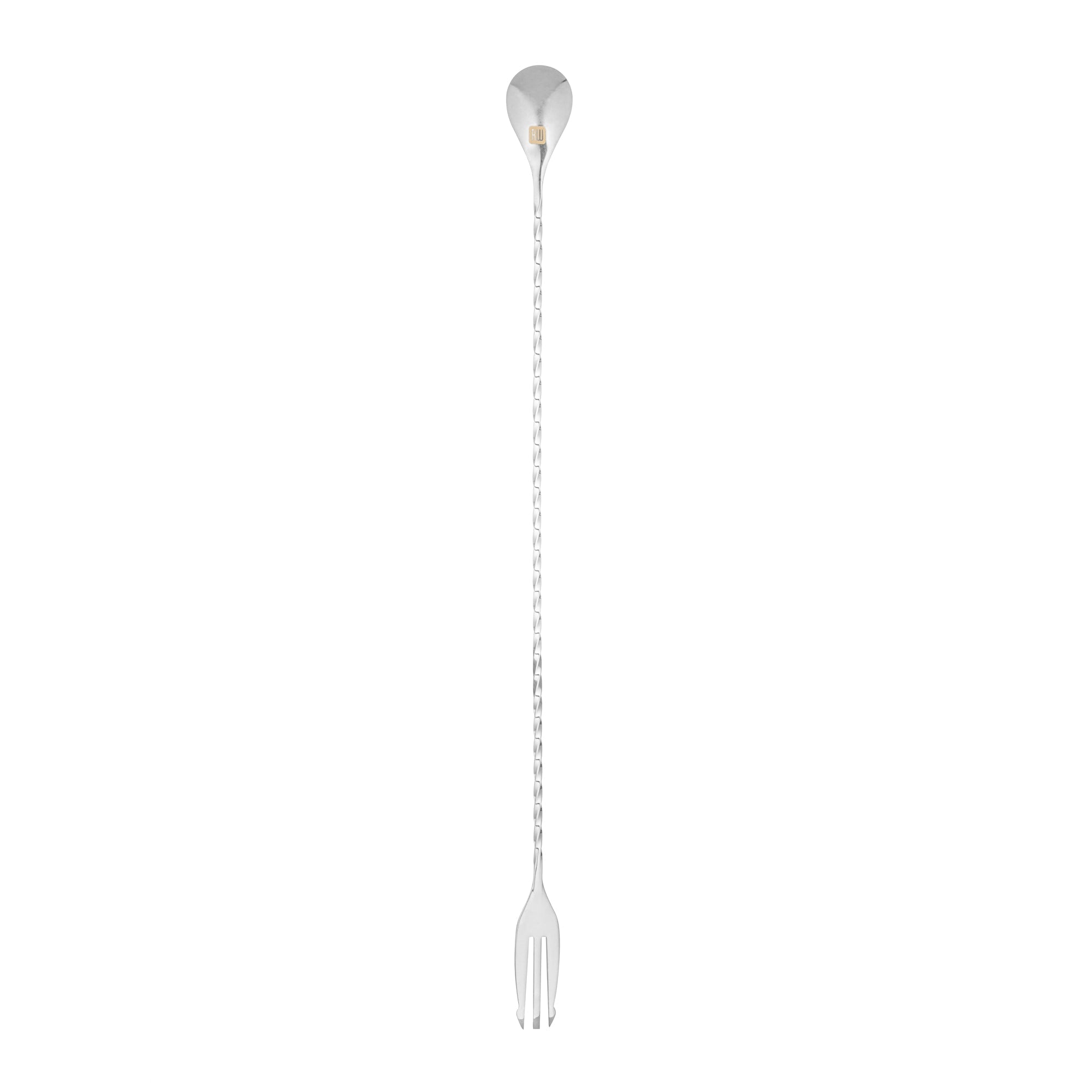 Bar Lux Black-Plated Stainless Steel Trident Barspoon - 16" - 1 count box