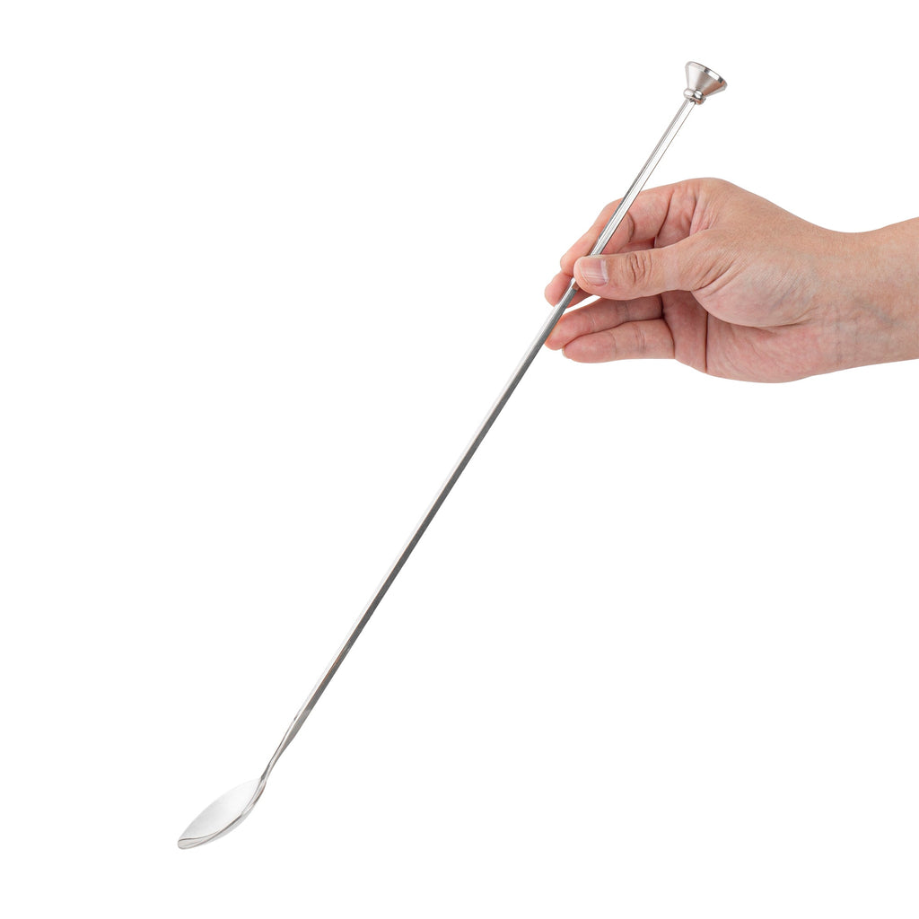 Bar Lux Stainless Steel Muddler Barspoon - 16" x 1 1/4" x 3/4" - 1 count box