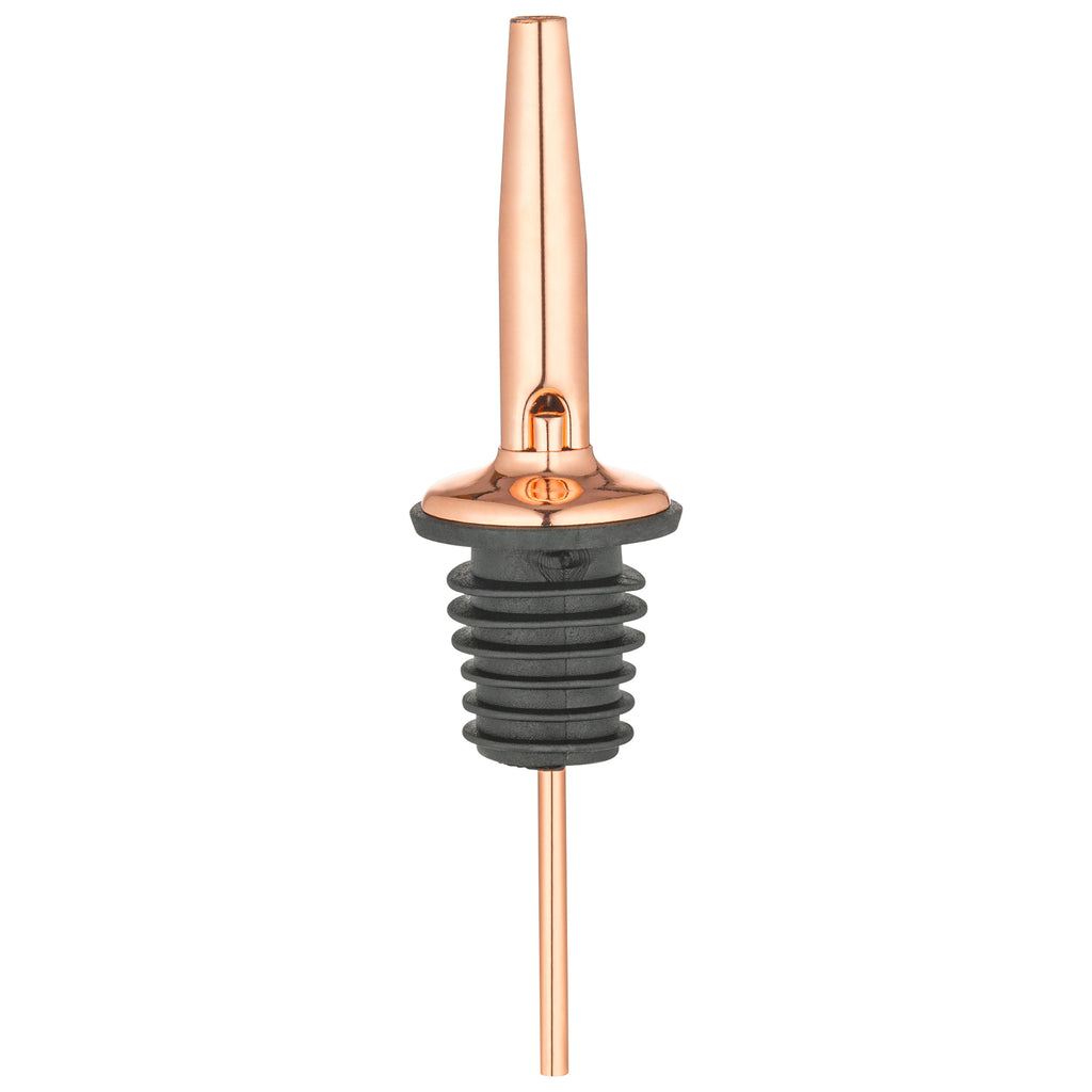 Bar Lux Copper-Plated Stainless Steel Speed Pourer - 4 1/4" x 1 1/4" x 1 1/4" - 4 count box