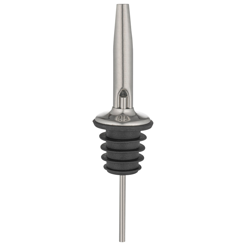 Bar Lux Stainless Steel Speed Pourer - 4 1/4" x 1 1/4" x 1 1/4" - 4 count box