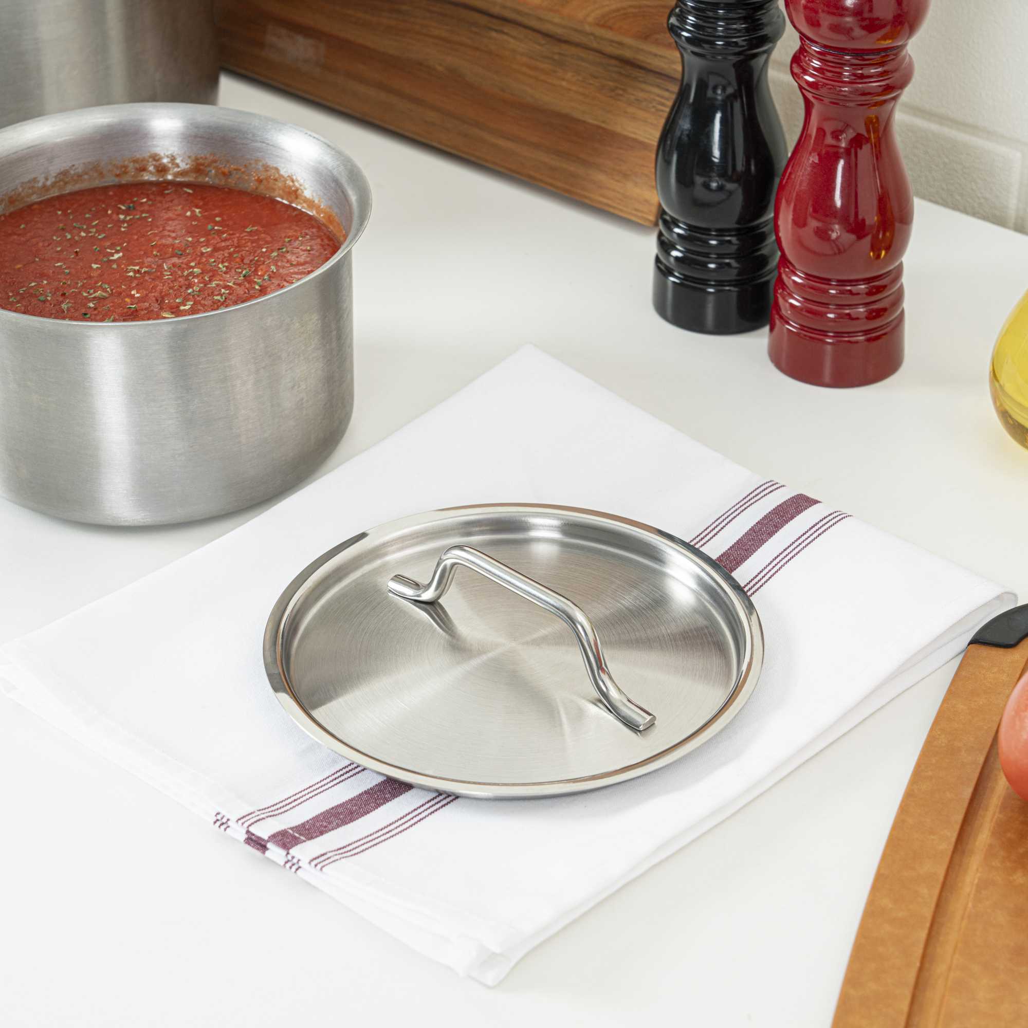Met Lux Stainless Steel Sauce Pan Lid - Fits 1.5 qt - 1 count box