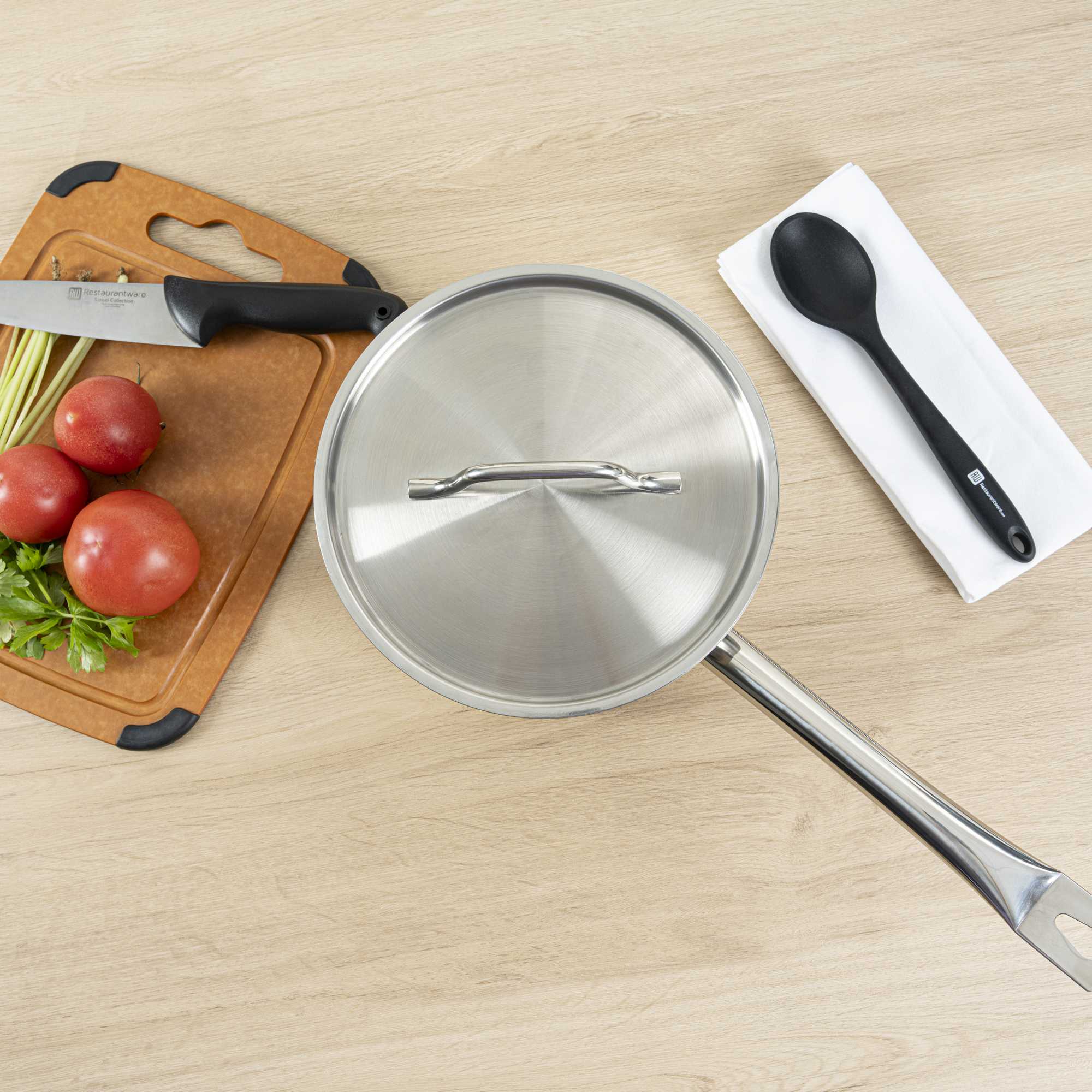 Met Lux Stainless Steel Sauce Pan Lid - Fits 6 qt - 1 count box