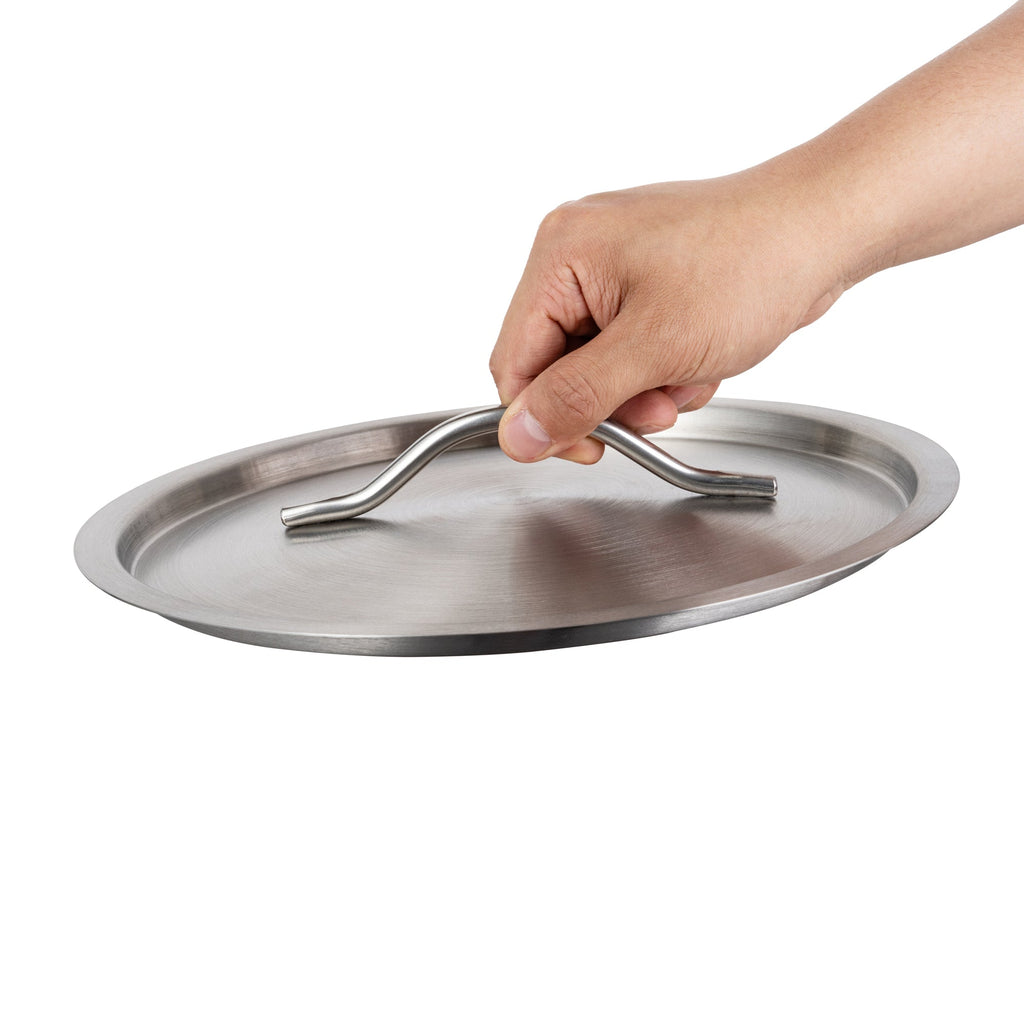Met Lux Stainless Steel Sauce Pan Lid - Fits 7.5 and 13.5 qt - 1 count box