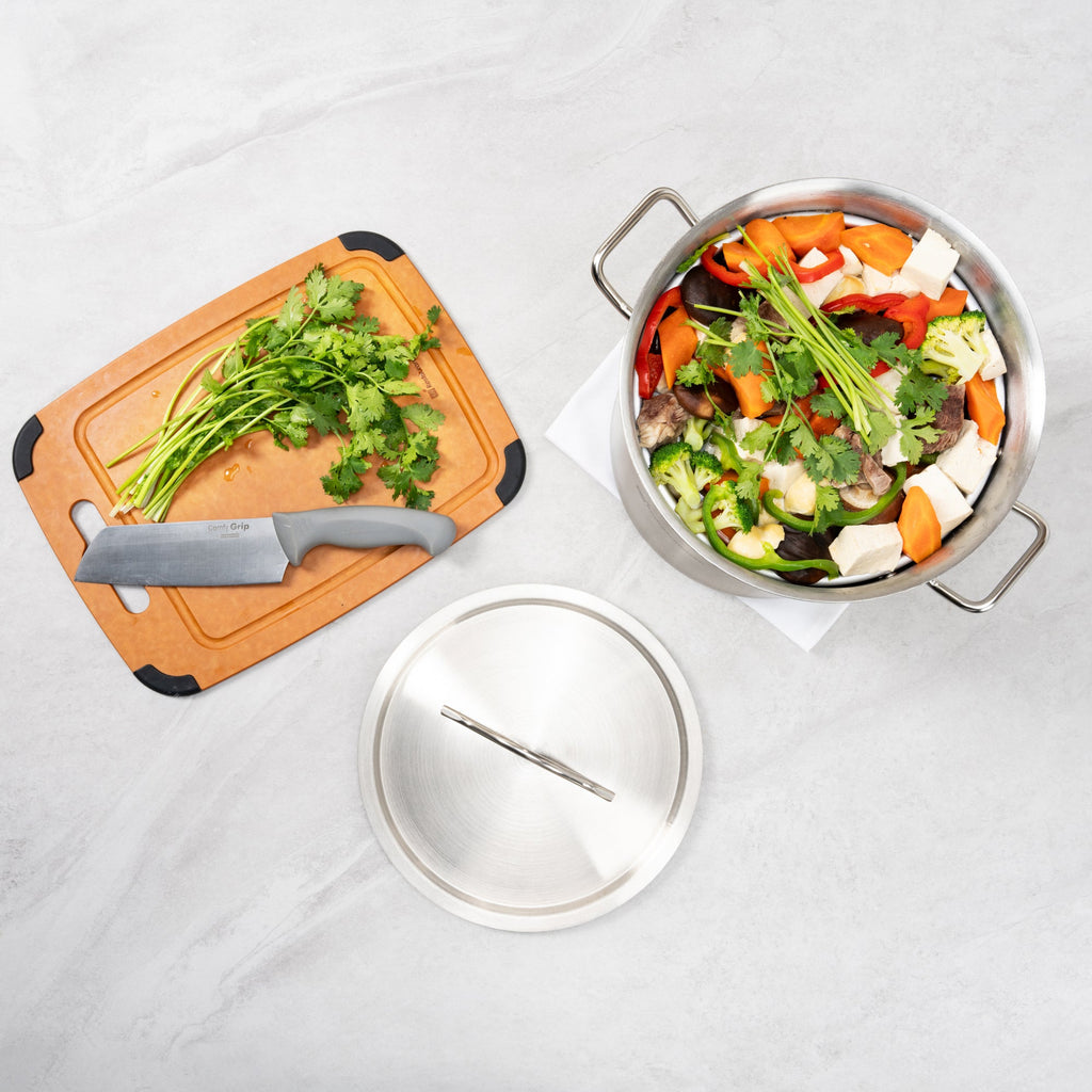 Met Lux Stainless Steel Sauce Pan Lid - Fits 7.5 and 13.5 qt - 1 count box