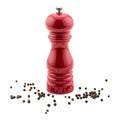 Chef 101 Classic French Red Wood Pepper Mill - High Gloss - 2" x 2" x 6" - 1 count box