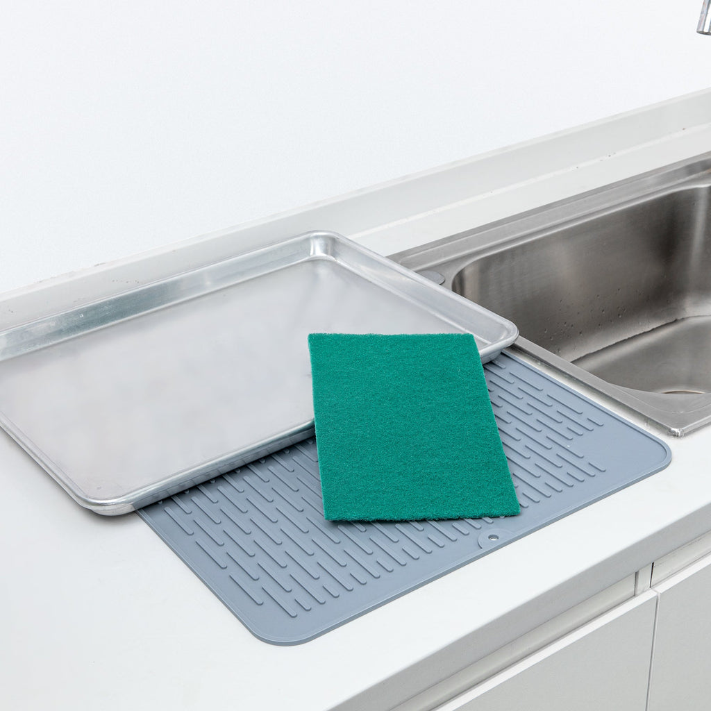 RW Clean Green Polyester Heavy-Duty Scouring Pad - 9" x 6" - 10 count box