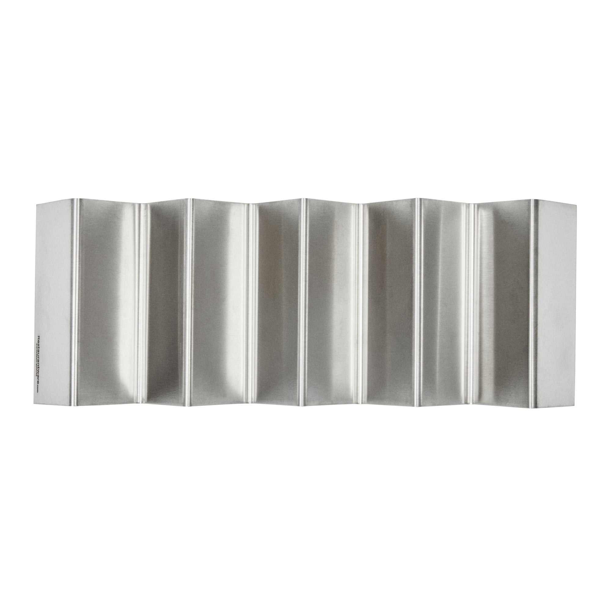 Met Lux Stainless Steel Quadruple Taco Holder - with 4 or 5 Compartments - 10 3/4" x 4" x 1 1/2" - 1 count box