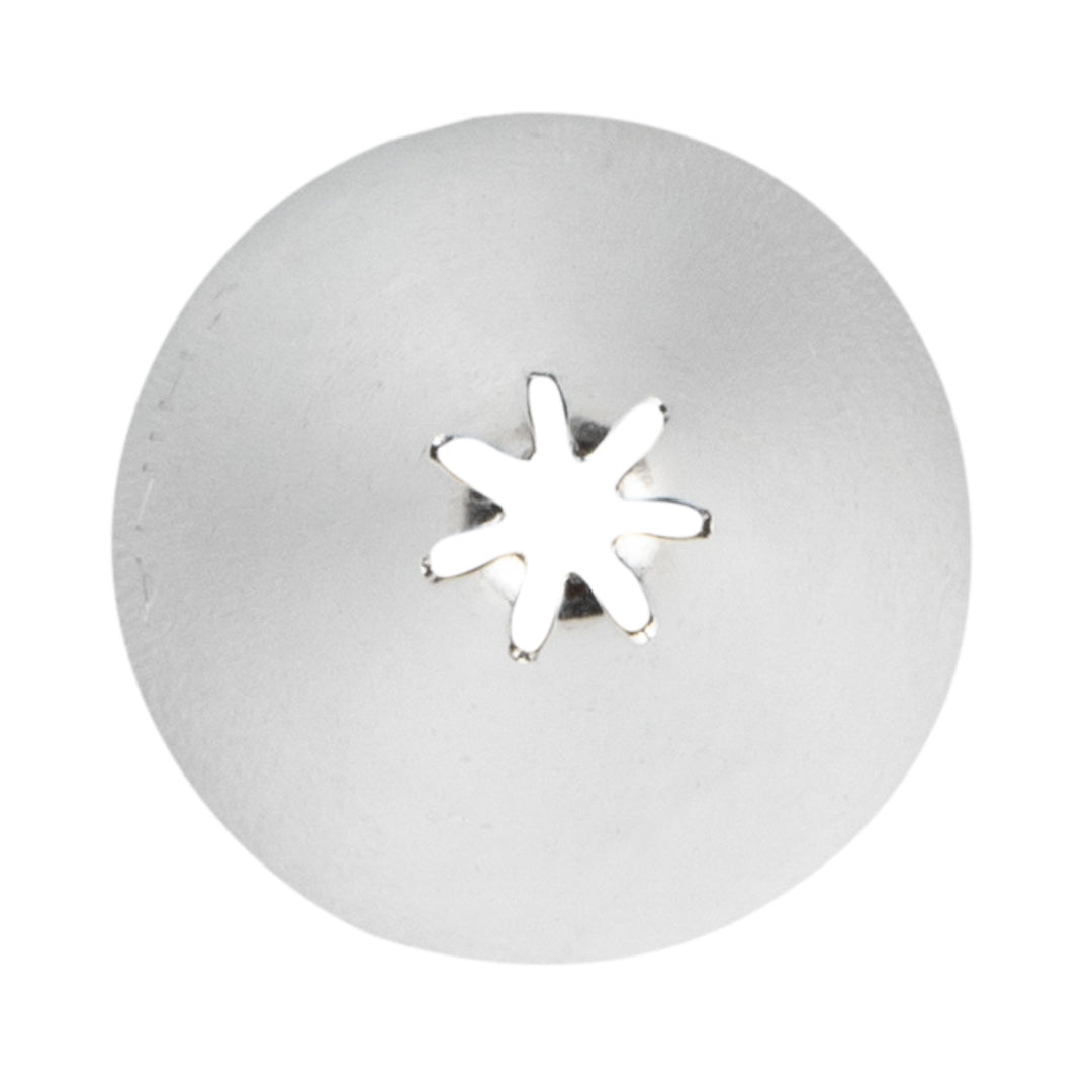 Pastry Tek Stainless Steel #27 Closed Star Piping Tip - 3/4" x 3/4" x 1 1/4" - 1 count box