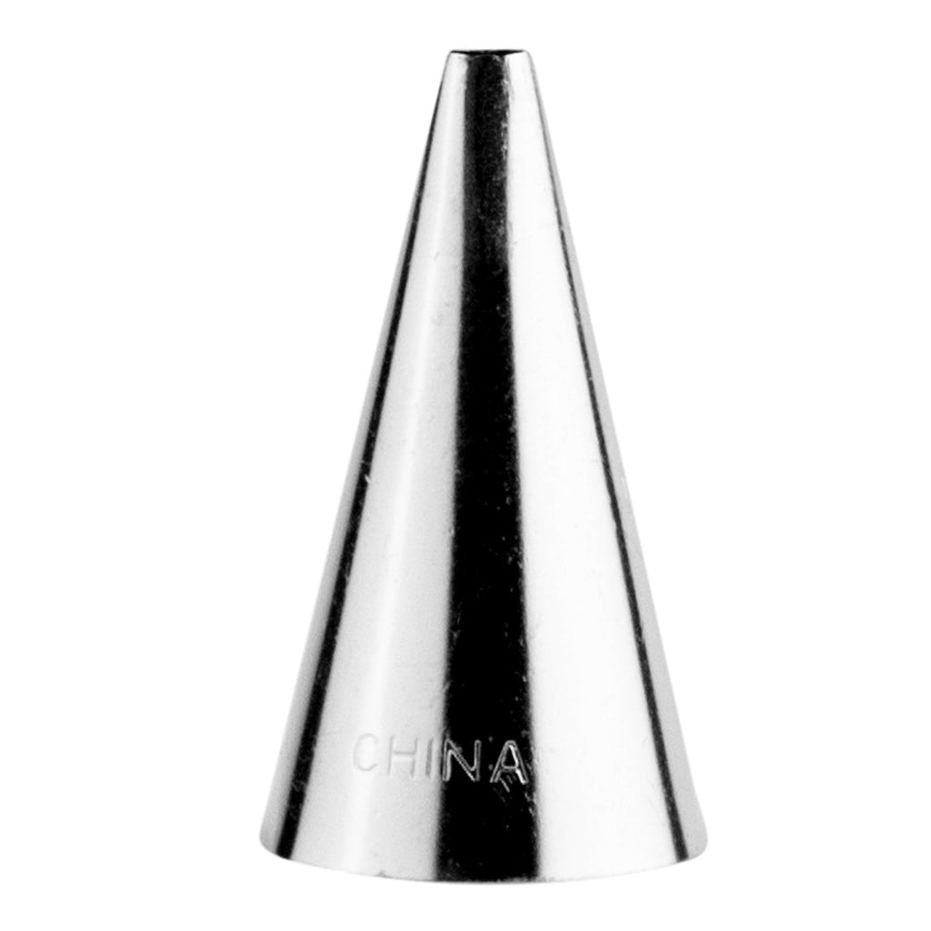 Pastry Tek Stainless Steel #55 Round Piping Tip - 3/4" x 3/4" x 1 1/4" - 1 count box