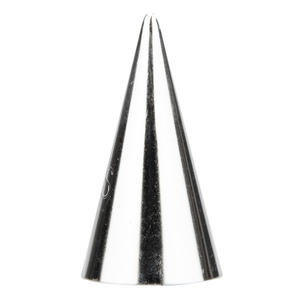 Pastry Tek Stainless Steel #65S Leaf Piping Tip - 3/4" x 3/4" x 1 1/4" - 1 count box