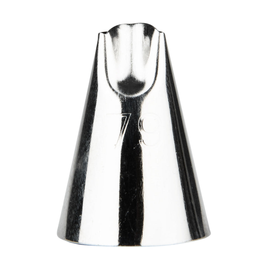 Pastry Tek Stainless Steel #79 Specialty Piping Tip - 3/4" x 3/4" x 1" - 1 count box