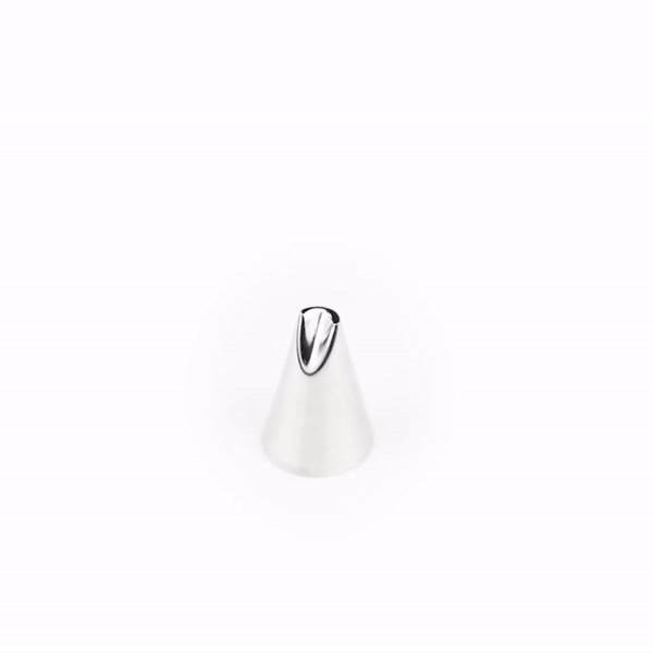 Pastry Tek Stainless Steel #81 Specialty Piping Tip - 3/4" x 3/4" x 1" - 1 count box