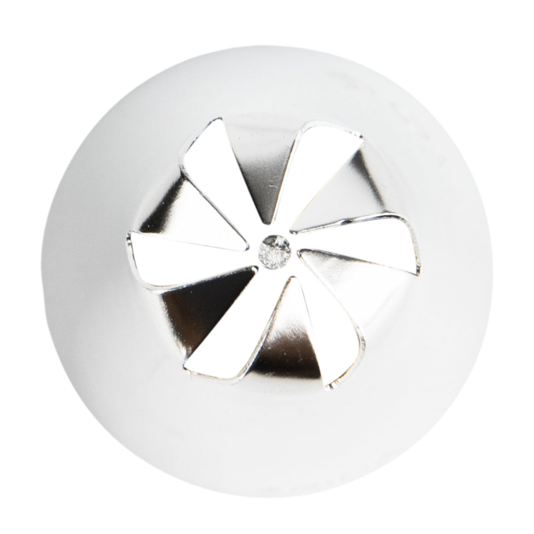 Pastry Tek Stainless Steel #109 Drop Flower Piping Tip - 3/4" x 3/4" x 1 1/2" - 1 count box
